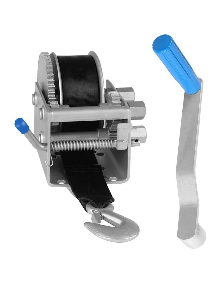 3000kg/6615LBS Boat Hand Winch in Silver/Black