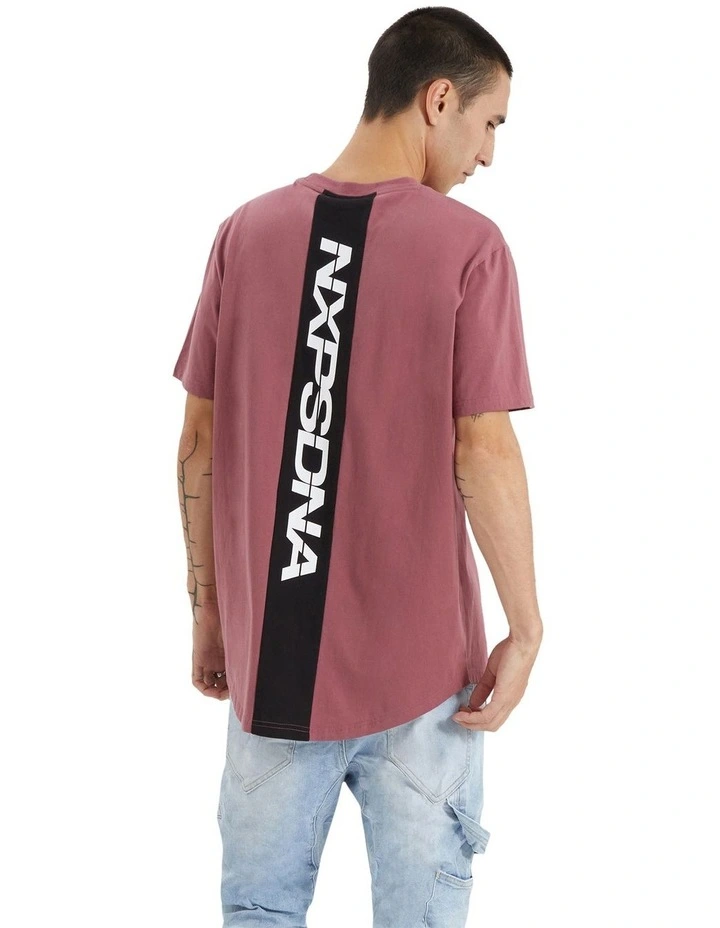 Drayton Dual Curved Tee in Renaissance Red