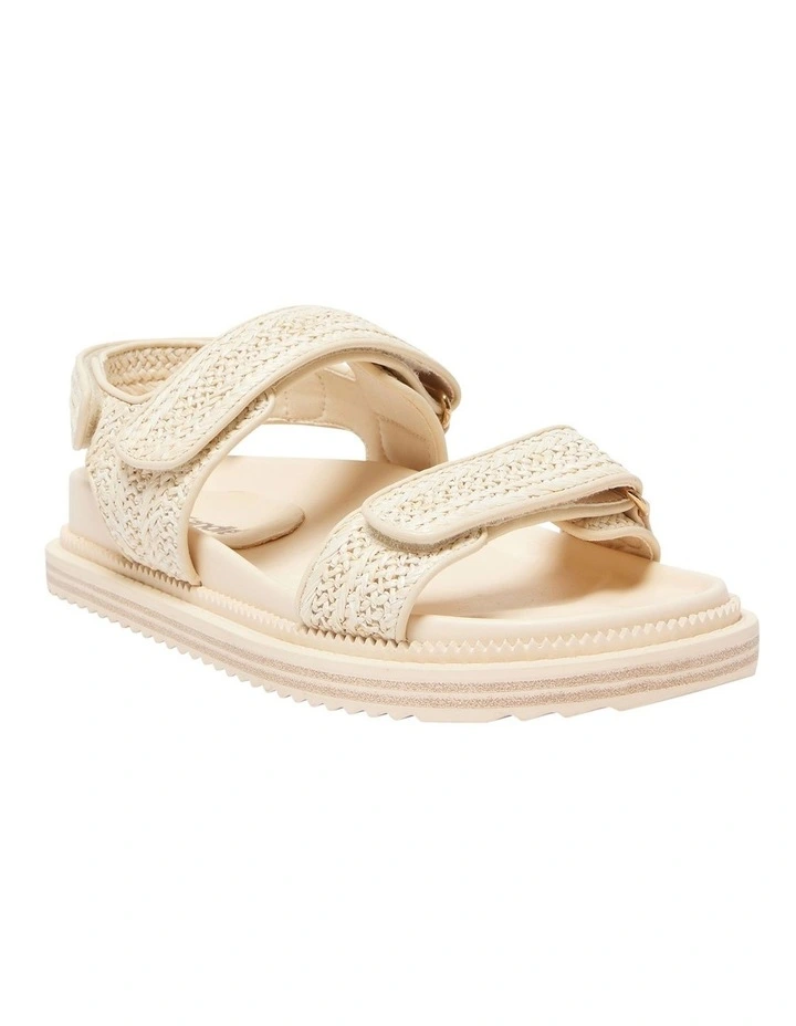 Bronte Sandals in Natural Raffia