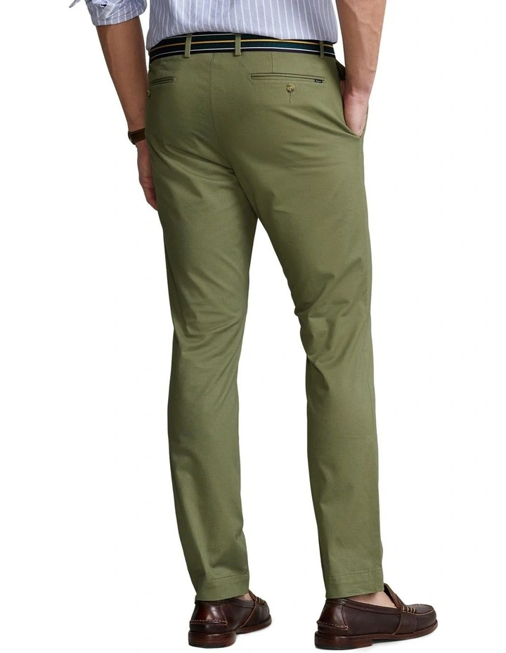 Stretch Slim Fit Chino Pant in Green