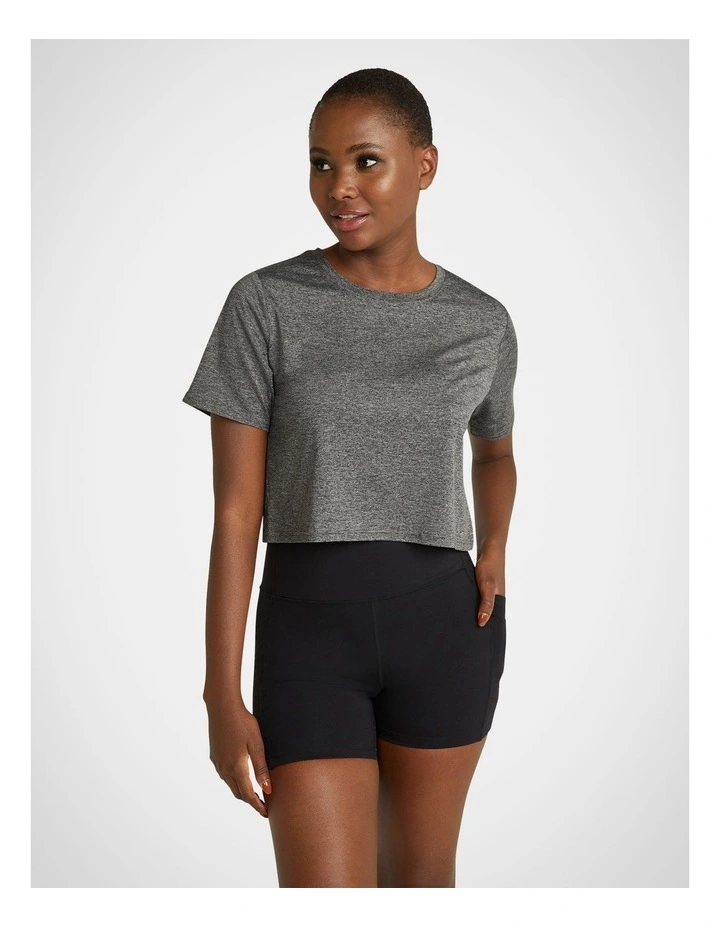 Train For It Active Tee in Thunder Cloud