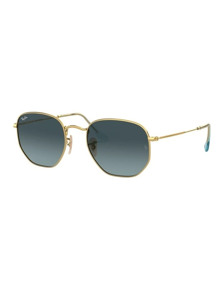 Hexagonal Flat Lenses Gold RB3548N Sunglasses