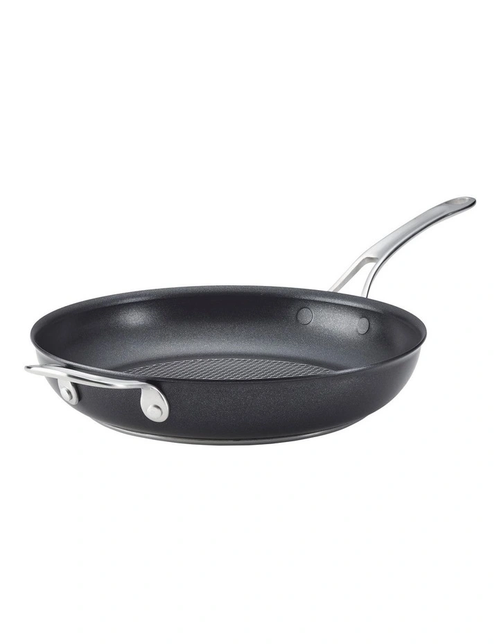 X Hybrid Nonstick Induction Skillet with Helper Handle 30cm in Black