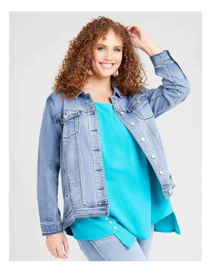 The Best Fit Denim Jacket Eden Blue Denim
