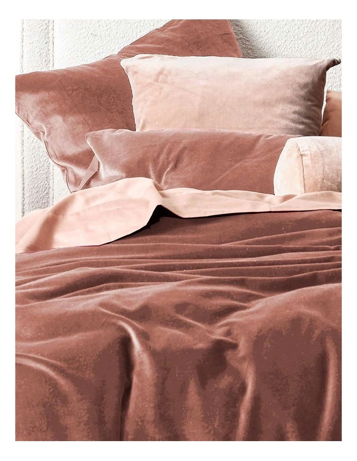 Luxury Velvet Quilt Cover in Clove