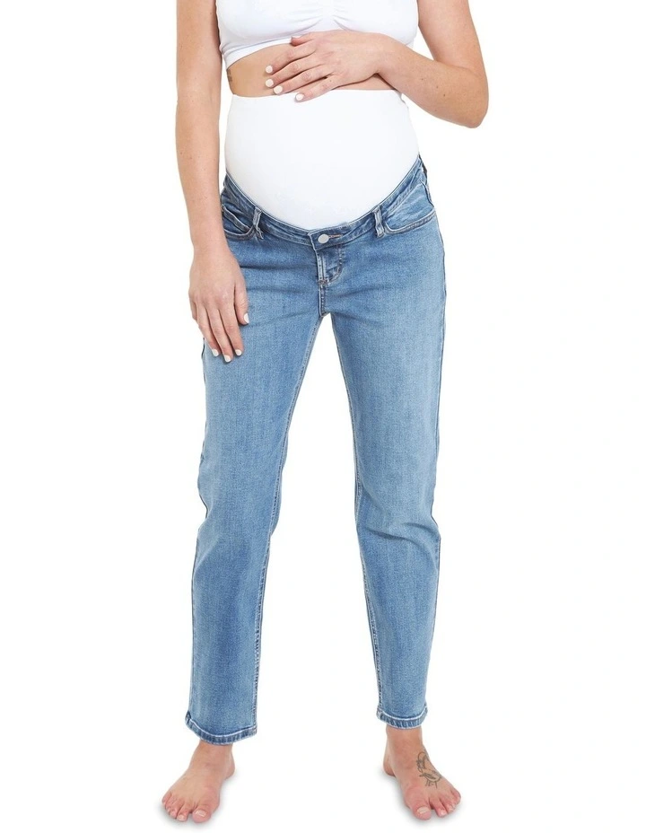 Hunter Over Bump Crop Jean in Vintage Wash