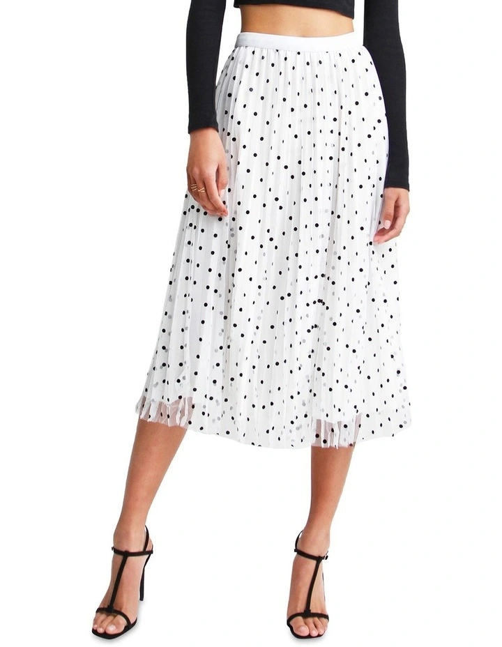 Mixed Feelings White Reversible Skirt