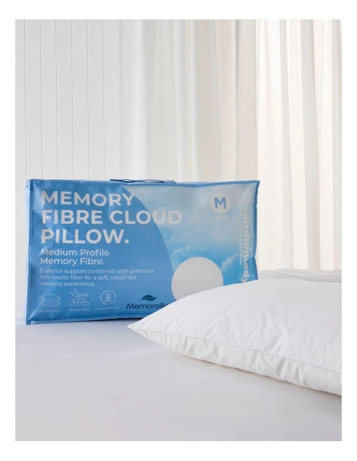 Memory Fibre Pillow Soft/Medium in White