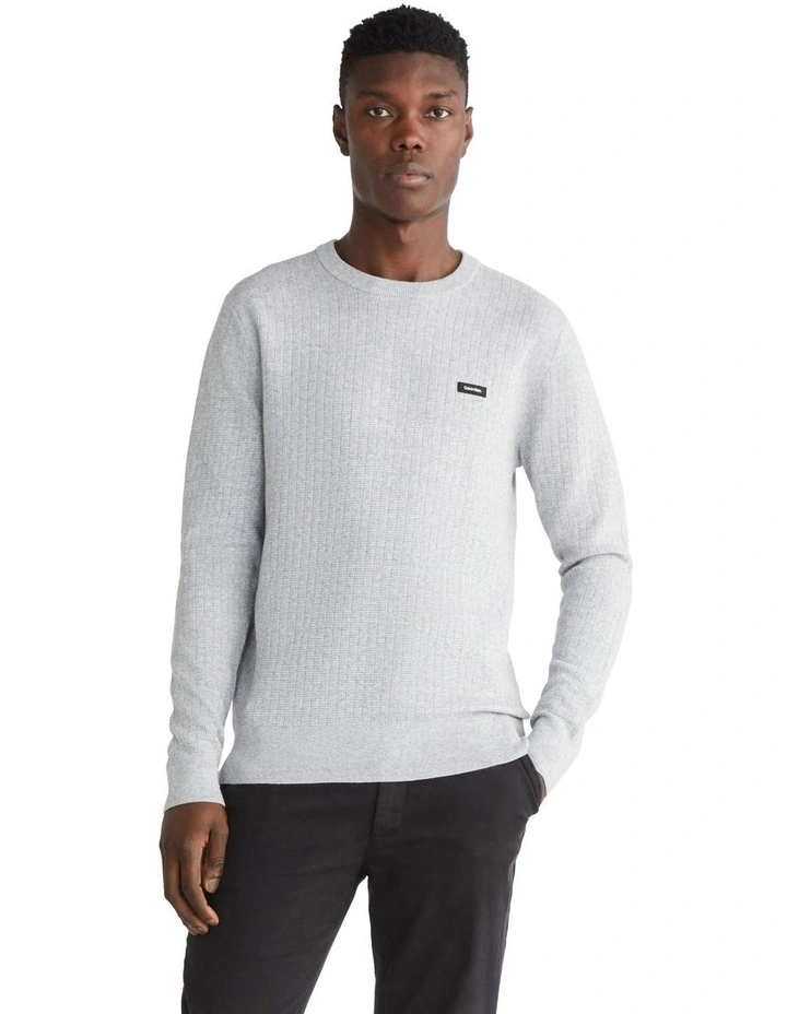 Structure Knit Jumper in Grey