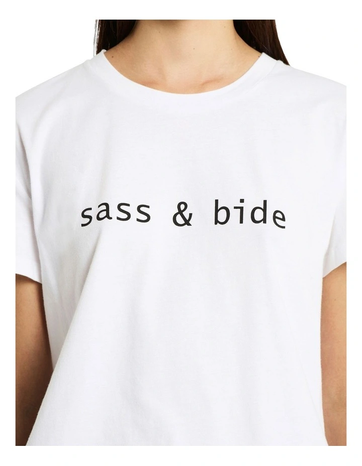 The Classics Logo Tee in Ivory/Black