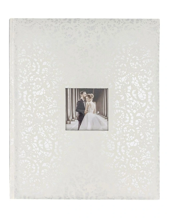 Dry Mount Photo Album Lace Wedding 300x365cm in White
