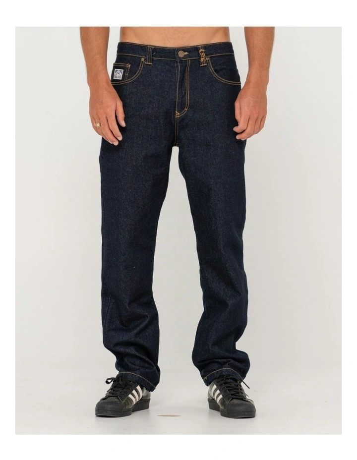 Steven Raw Dawg Straight Jean in Blue