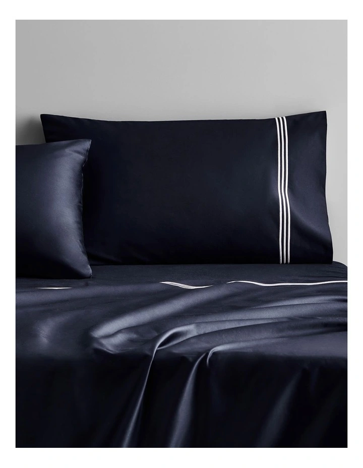 Palais Lux Fitted Sheet (50cm) in Midnight