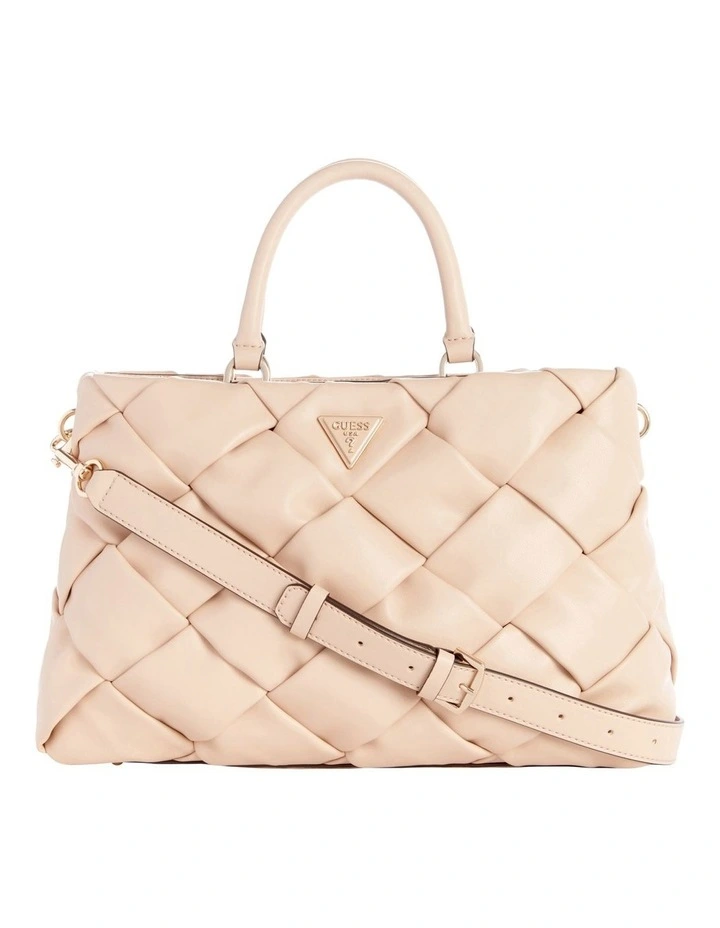 Zaina Girlfriend Satchel Bag in Stone