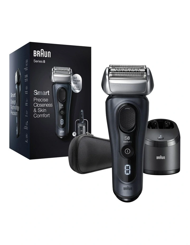 Series 8 3 1 Head Electric Shaver & Precision Trimmer 8453CC in Grey