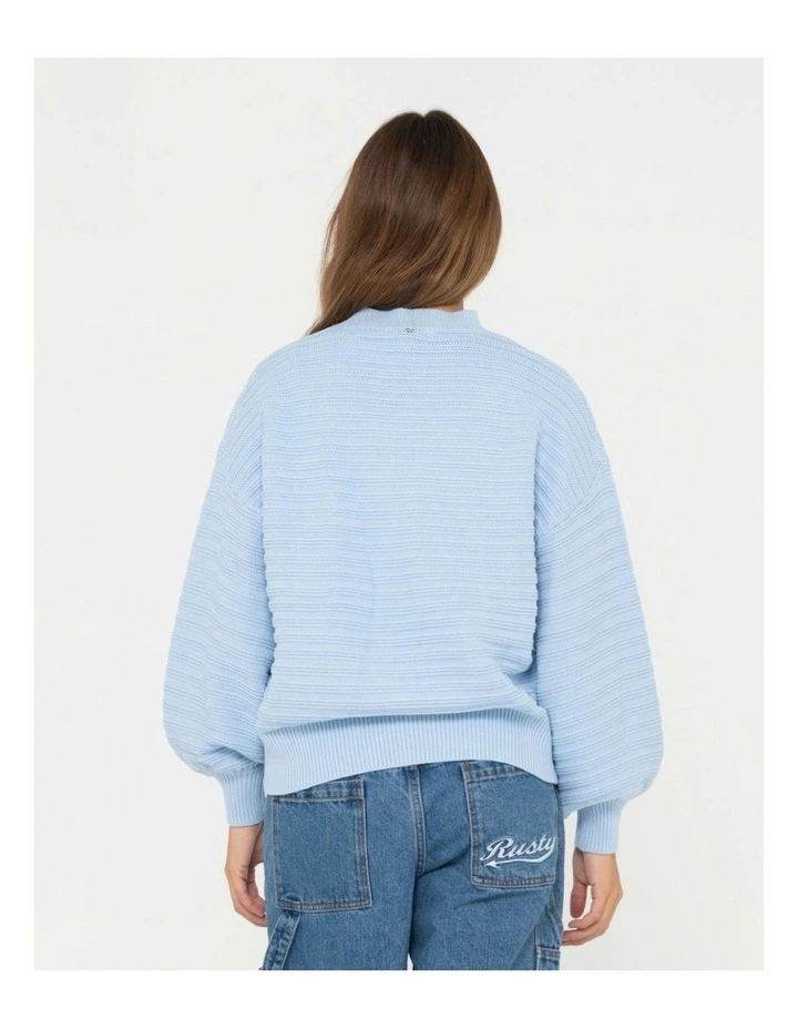 Elba Crew Knit in Blue
