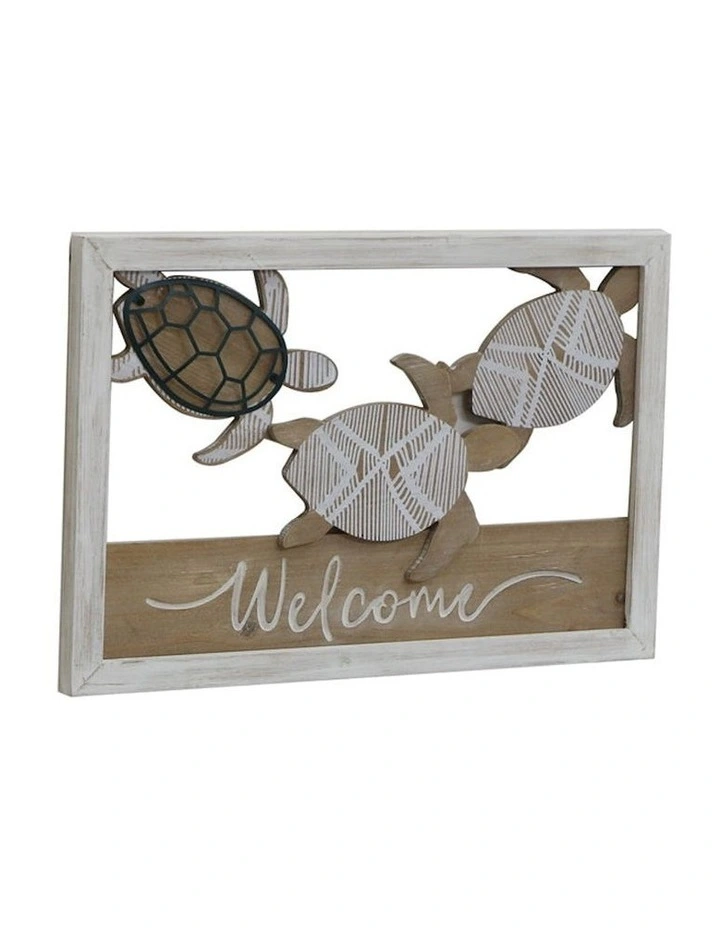 3D Framed Turtle Wall Art in Multi