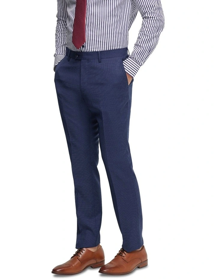 Hopkins Wool Suit Trousers in Blue