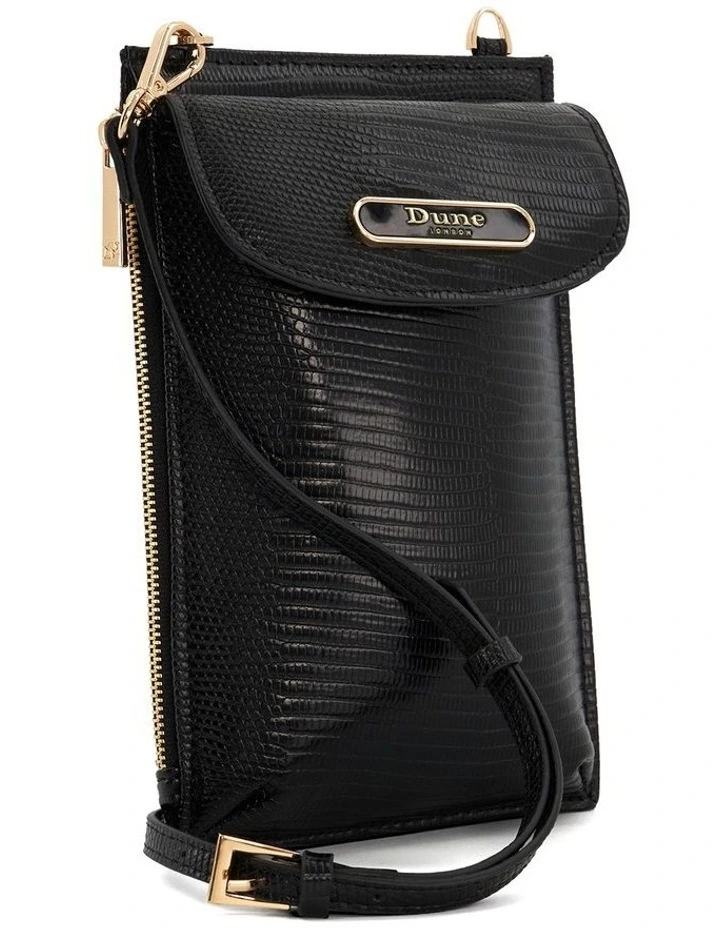 Shellies Crossbody Phone Bag in Black