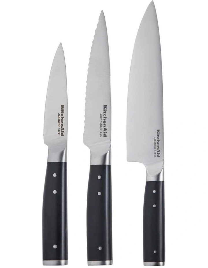 Gourmet Chef Knife Set 3 Piece with Sheath