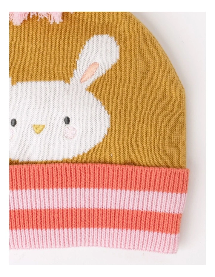Bunny Beanie in Gold