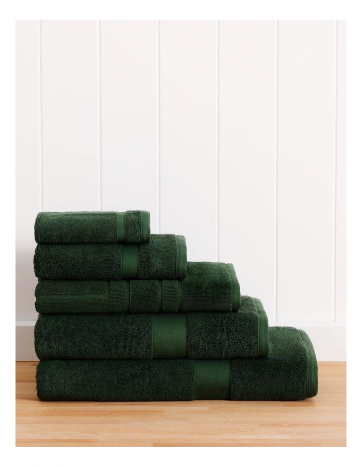 Luxury Egyptian Towel Range in Forest Green