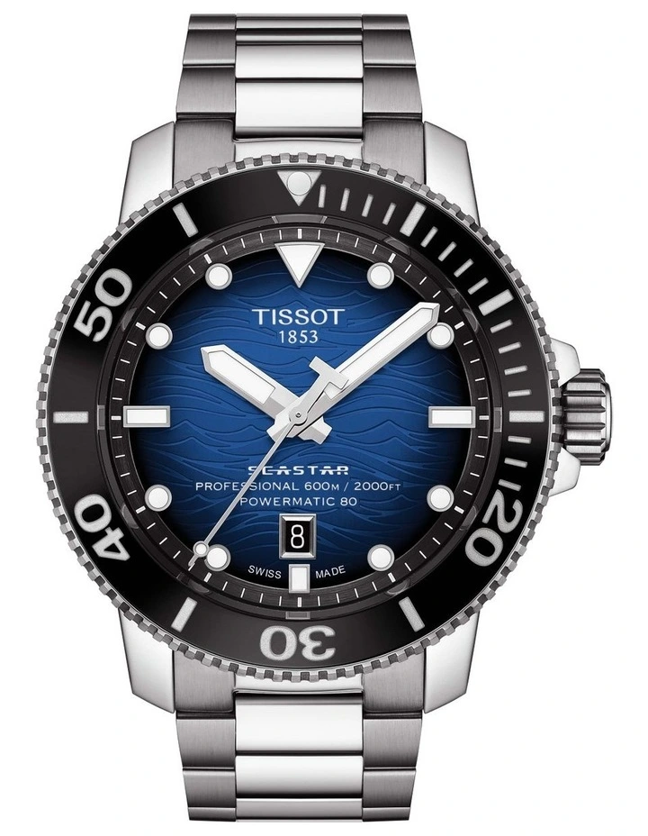 Seastar 2000 Professional Powermatic 80 T1206071104101 Automatic Watch Blue