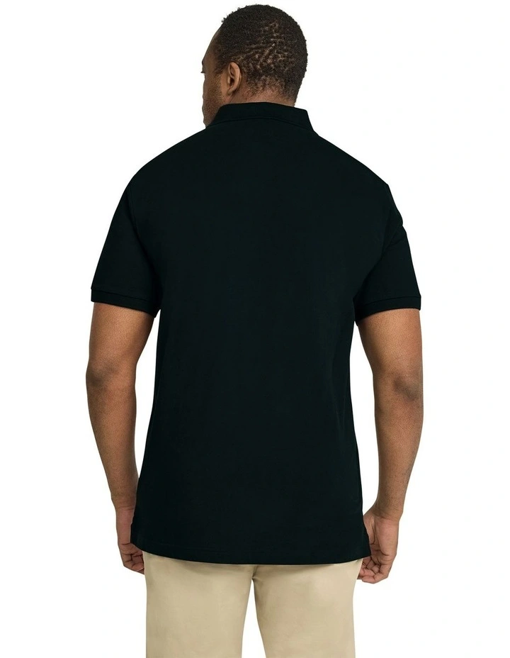 Wilson Sliced Polo Shirt in Black