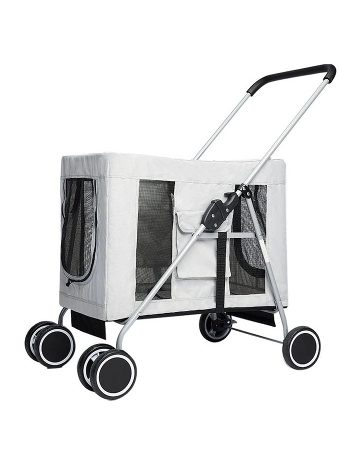 Foldable Pet Stroller in Grey