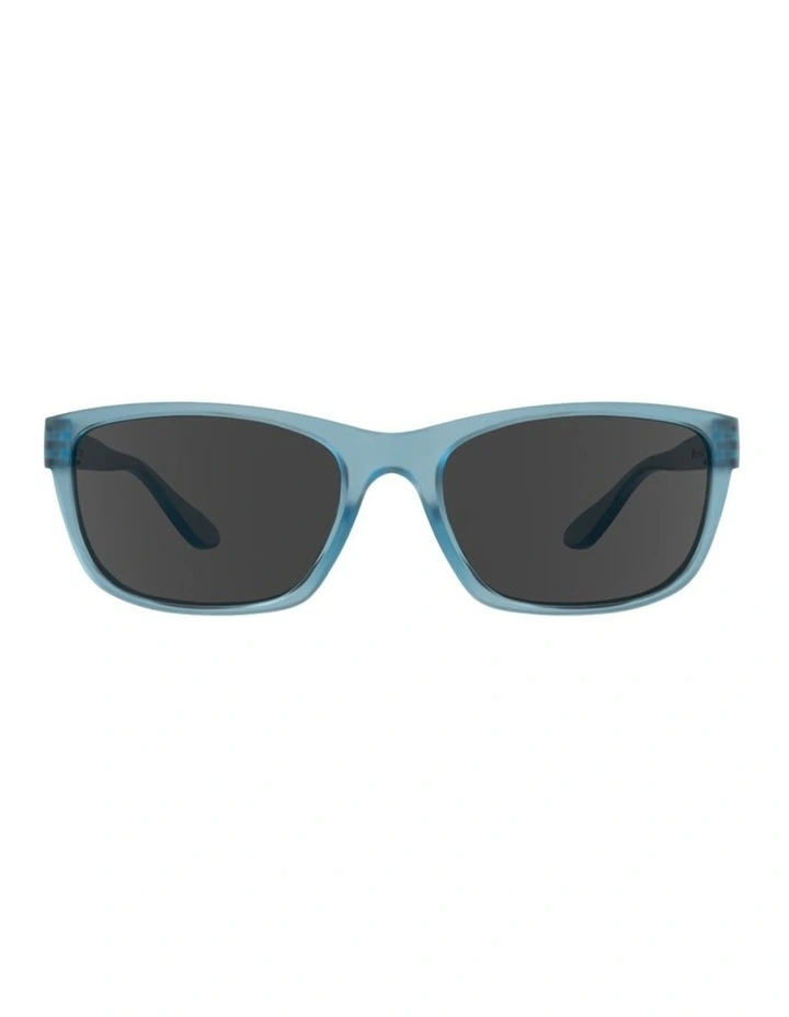 Denim Blue Sunglasses with Polarised Grey Lenses