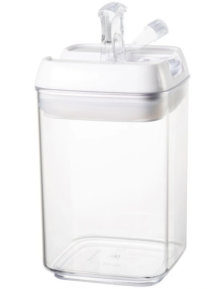 Airtight Food Canister 800ml Set of 2 in White