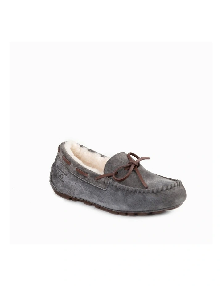 Romy Inner Wedge Moccasin in Steel Grey