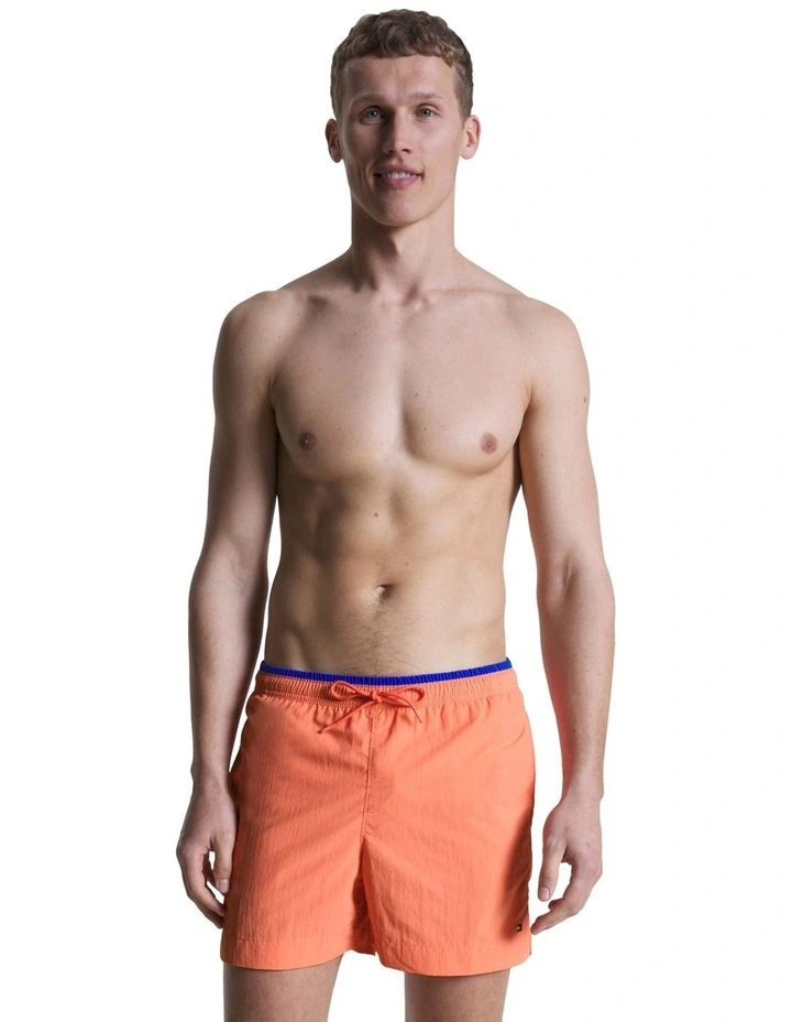 Essentials Medium Swim Short in Peach Dusk