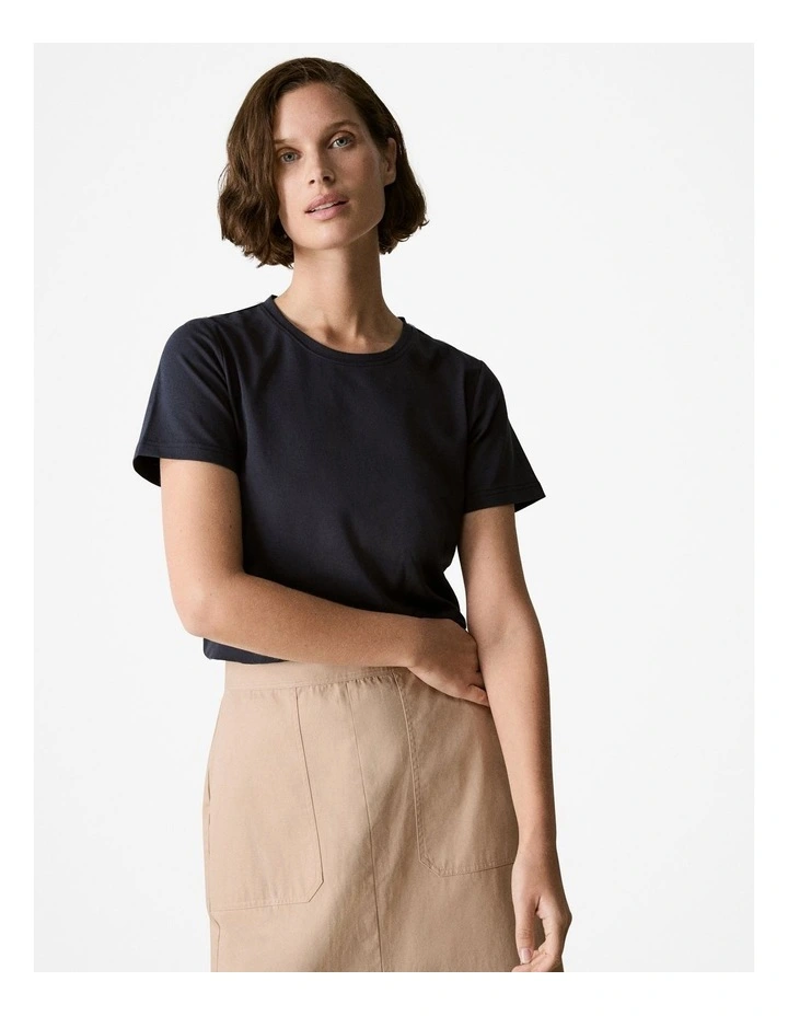 Organically Grown Cotton T-shirt in Night Sky
