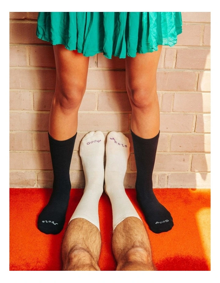 Calf Socks in Black