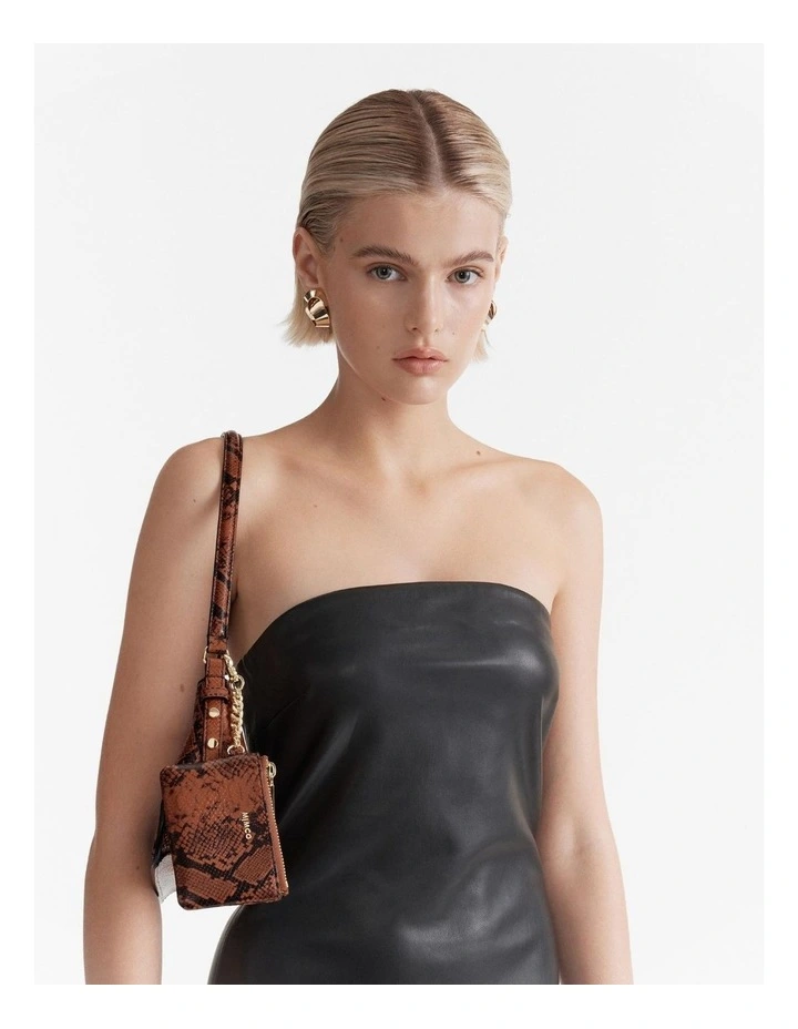 Classico Coin Purse in Whiskey Snake