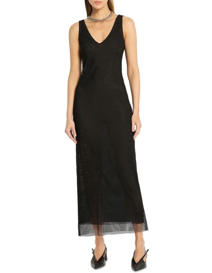 Crystal Call Dress in Black