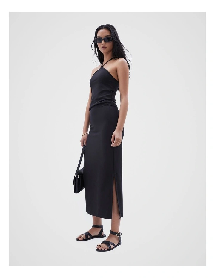 Midi Skirt in Black