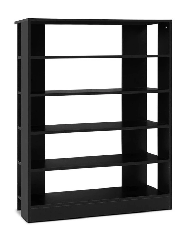 Shoe Cabinet Shoes Organiser Storage Rack 30 Pairs Black Shelf Wooden