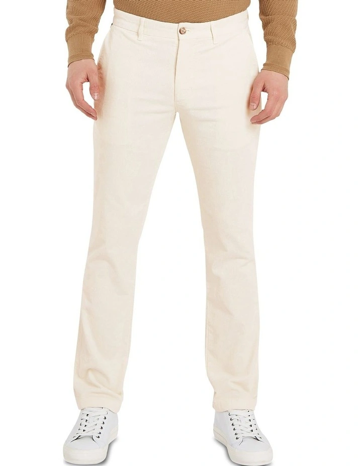 Denton Corduroy Chino Pant in White
