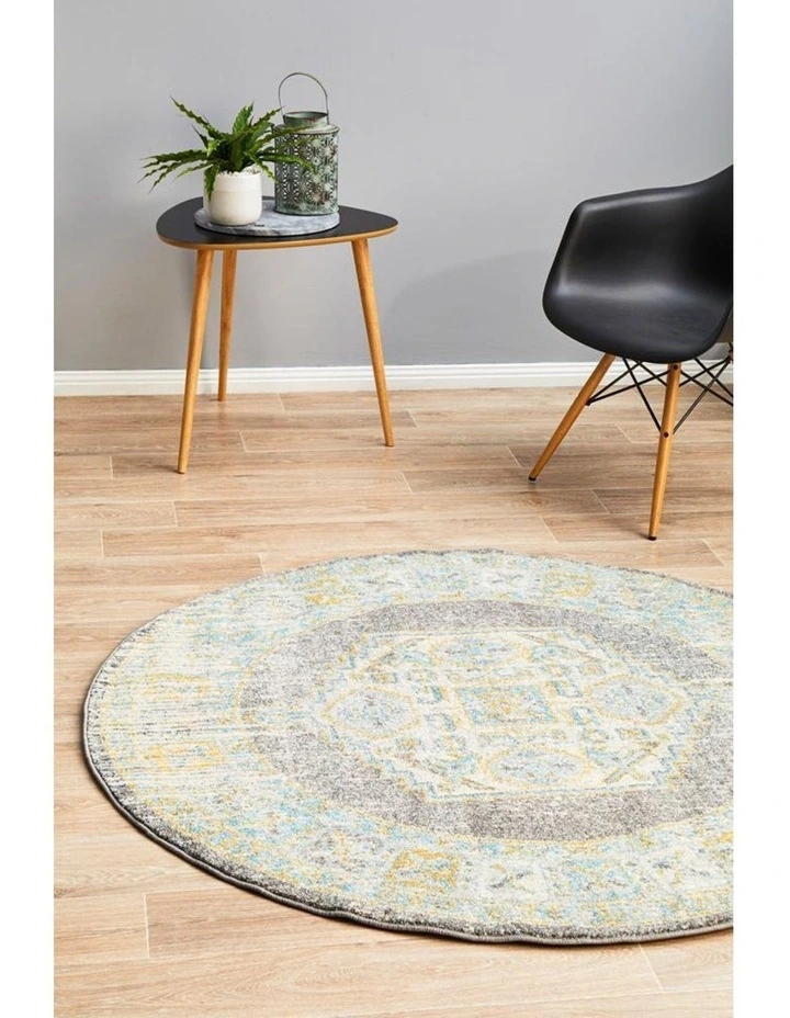 Century 944 Grey Round Rug