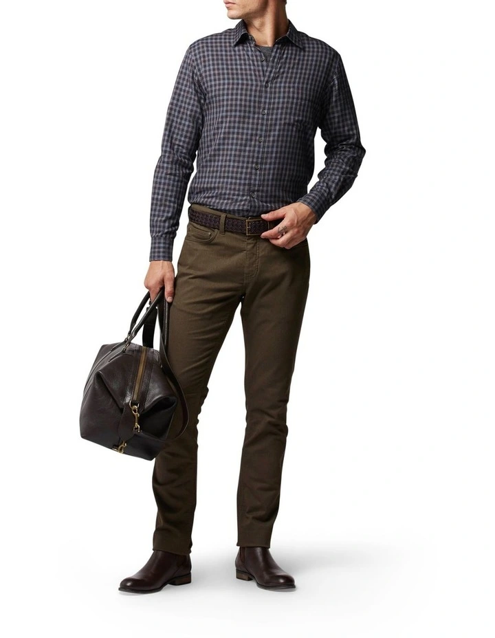 Motion Melange Straight Fit Jean Short Leg Nutmeg