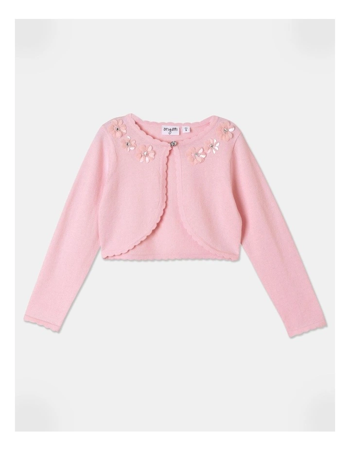 Rosie Bolero Cardigan in Light Pink