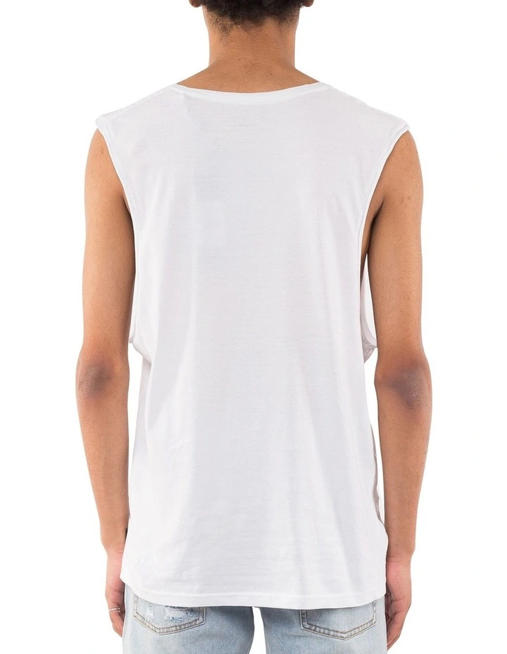 Over Crotch Acid Muscle Singlet White