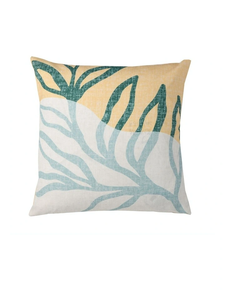 Noosa Printed Outdoor Cushion 50 x 50cm in Mustard