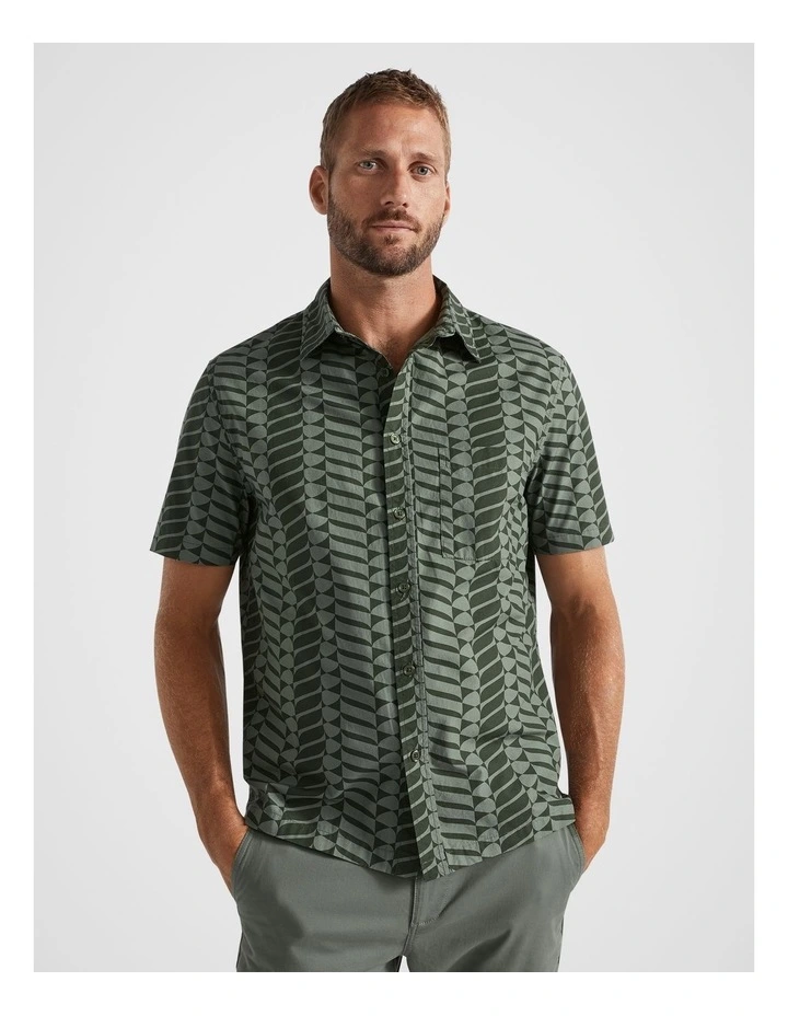 Geo Poplin Shirt in Multi