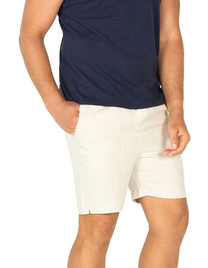 Linen Short in Beige