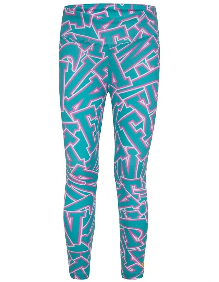 Join The Club All Over Print Legging in Clear Jade