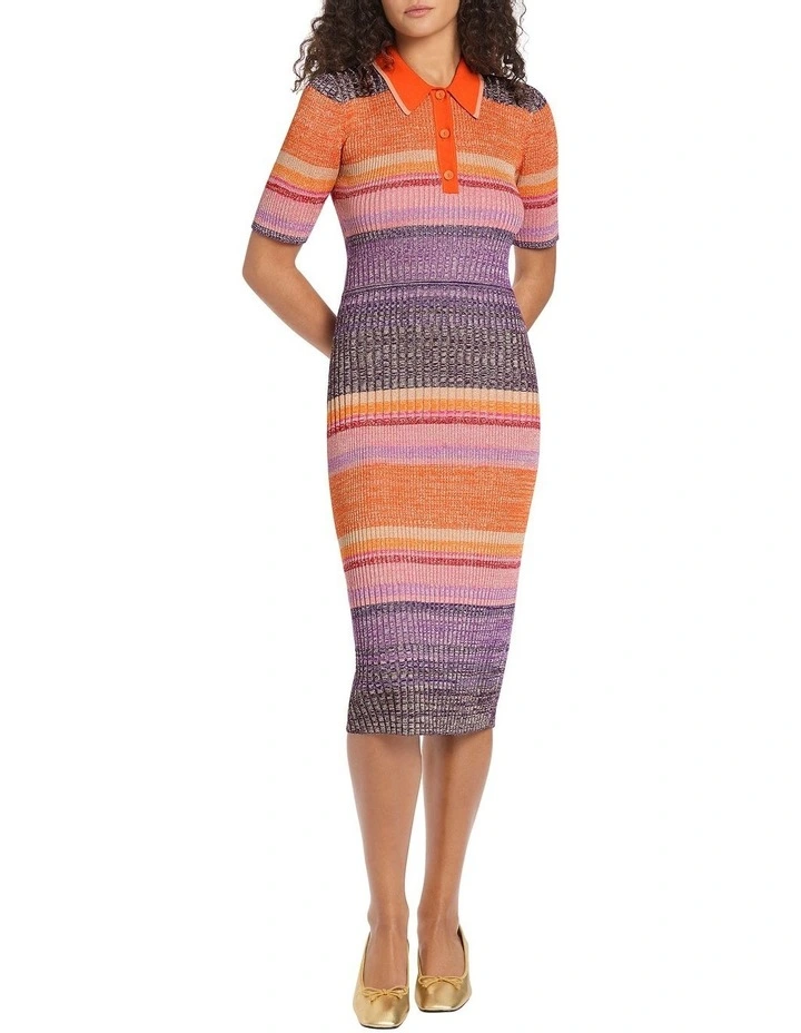 Give Me Space Knit Dress in Purple
