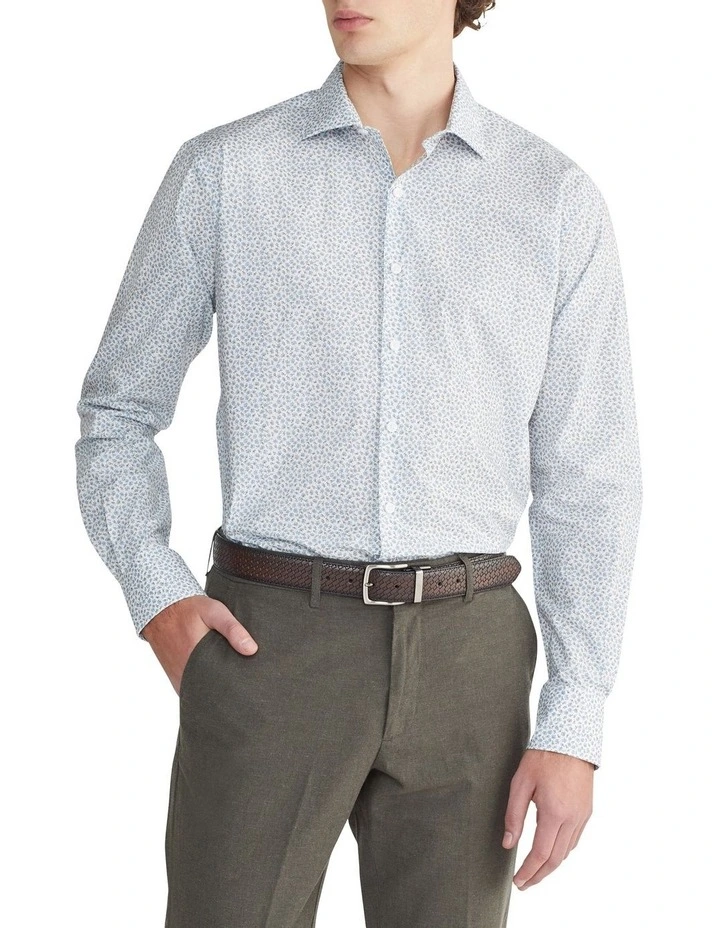 Tailored Long Sleeve Kensington Shirt in Grey